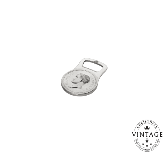 Vintage Silvered Napoléon I Bottle Opener | Christofle